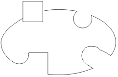 Модификация формы замкнутой кривой инструментом Eraser
