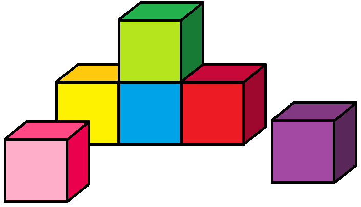 Копируем кубик и составляем композицию